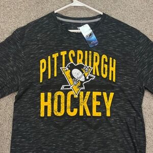 Pittsburgh Penguins Hockey NHL Mens T Shirt‎ Fanatics Black Medium NEW